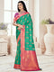 Deeva Sarees Pista Green Silk Saree
